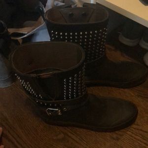 Burberry rain boots